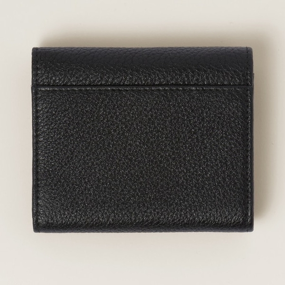 MIU MIU Vitello Dyno Leather Fold Wallet with Flap Black - Picture 3 of 5